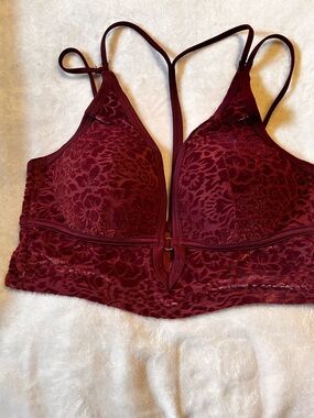 PINK Victoria's Secret Wine Lace Bralette
